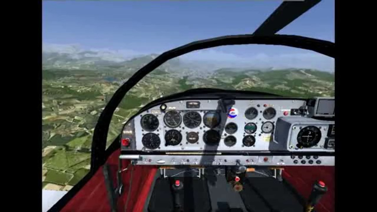 Flightgear Mudry CAP 10 B test de décrochages et de vrilles à LFNA
