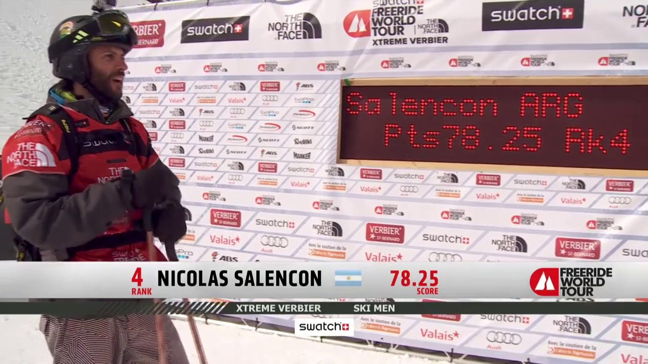 FWT14 - Run of Bib #5 Nicolas Salencon ARG - Xtreme Verbier 2014
