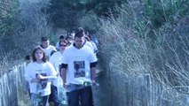 Berck : marche blanche en hommage  à Johann Loth, retrouvé mort  et enterré dans les dunes