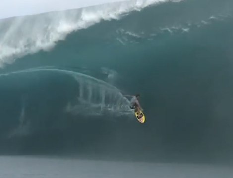Alain Riou at Teahupoo 2 - 2014 Wipeout of the Year Entry - Billabong XXL Big Wave Awards