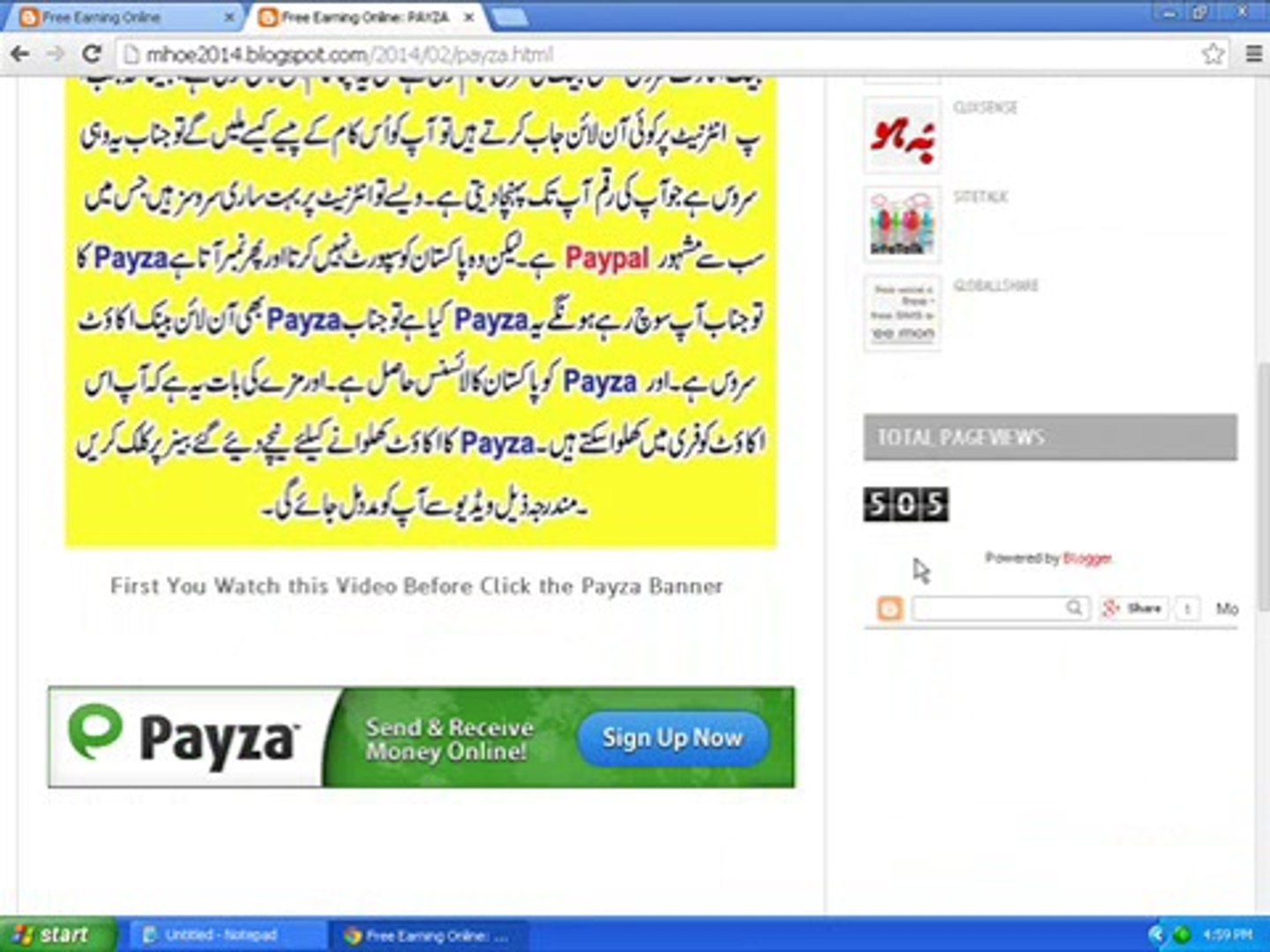 How to make Payza Account