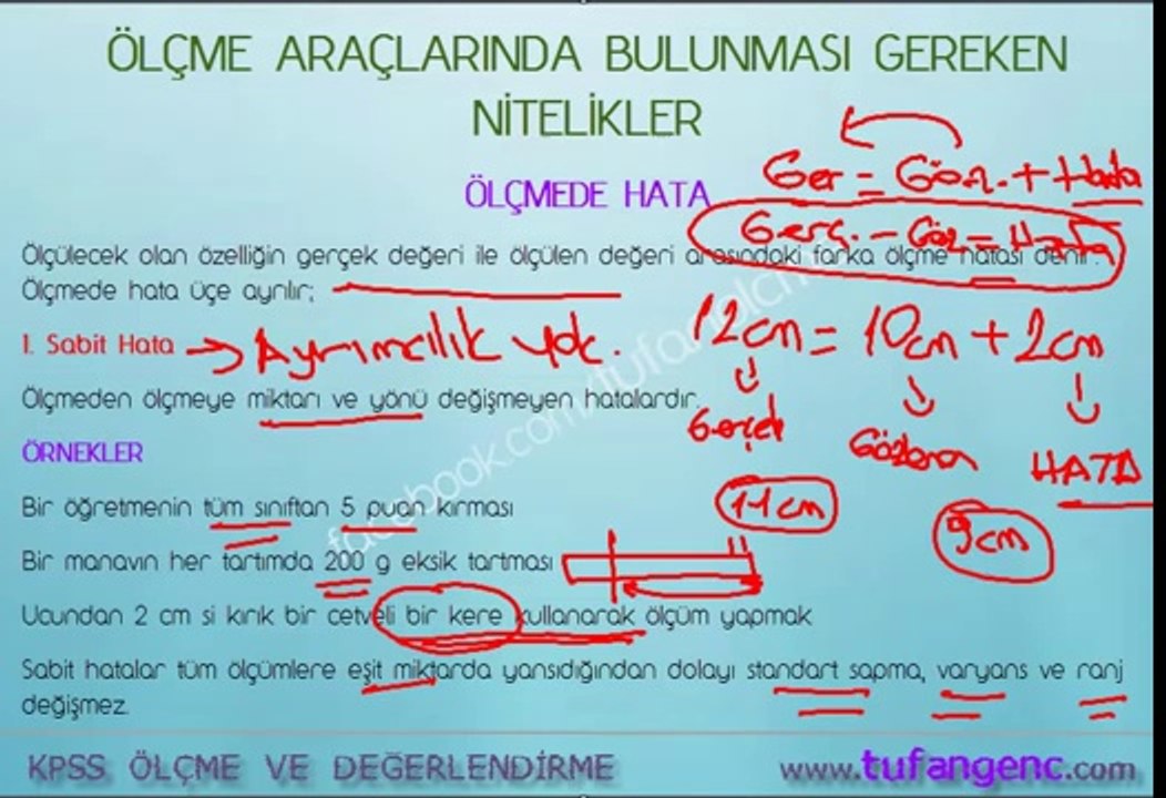 KPSS ÖLÇME VE DEĞERLENDİRME - 7