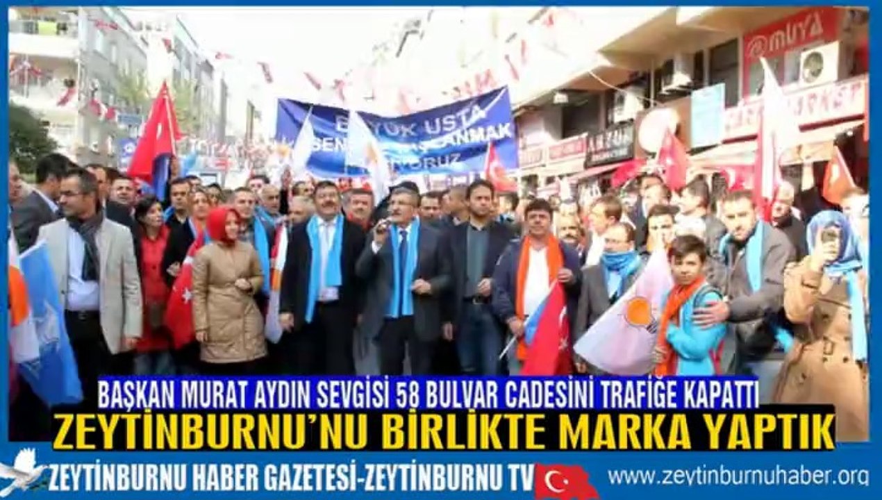 Başkan Murat  Aydın Sevgisi  58 Bulvarı Trafiğe Kapadı