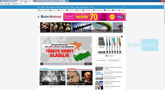 ASPXPLUS E-Haber Sistemi- Haber Videosu Ekleme - Düzenleme (HD)