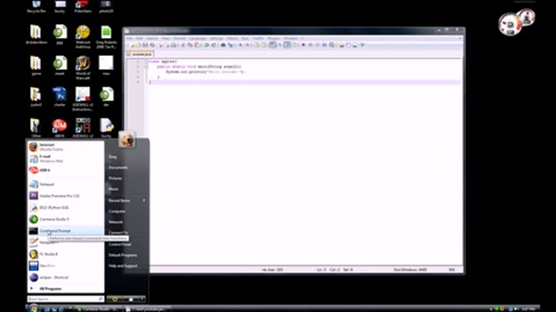 Java Level 1 Tutorial - 2 - Running a Java Program