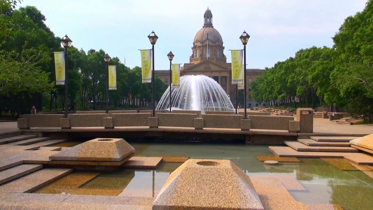 Around the Legislative Building in Edmonton.