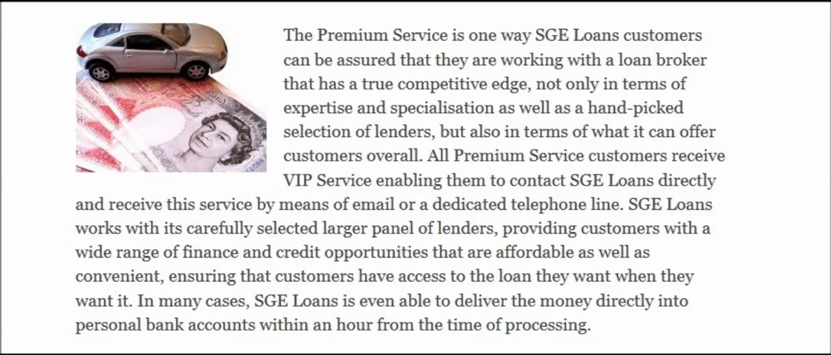 SGE Loans | Loans for Any Purpose