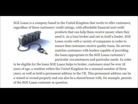 SGE Loans | UK Broker of Loans