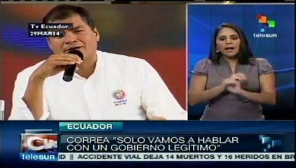 Lazos Ecuador-Ucrania cuando no haya allá un gobierno de facto: Correa