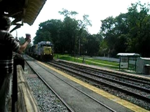 CSX Ballast Train passes by
