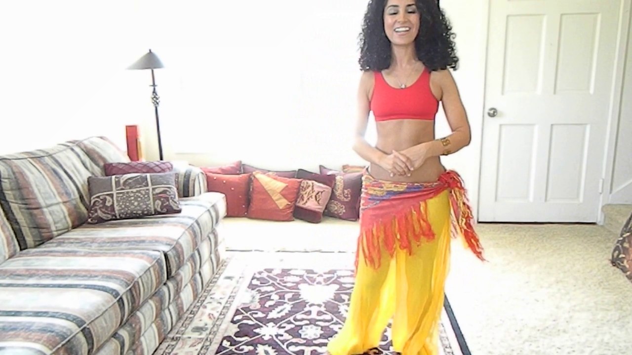 Learn to bellydance: stepping back with camel walk