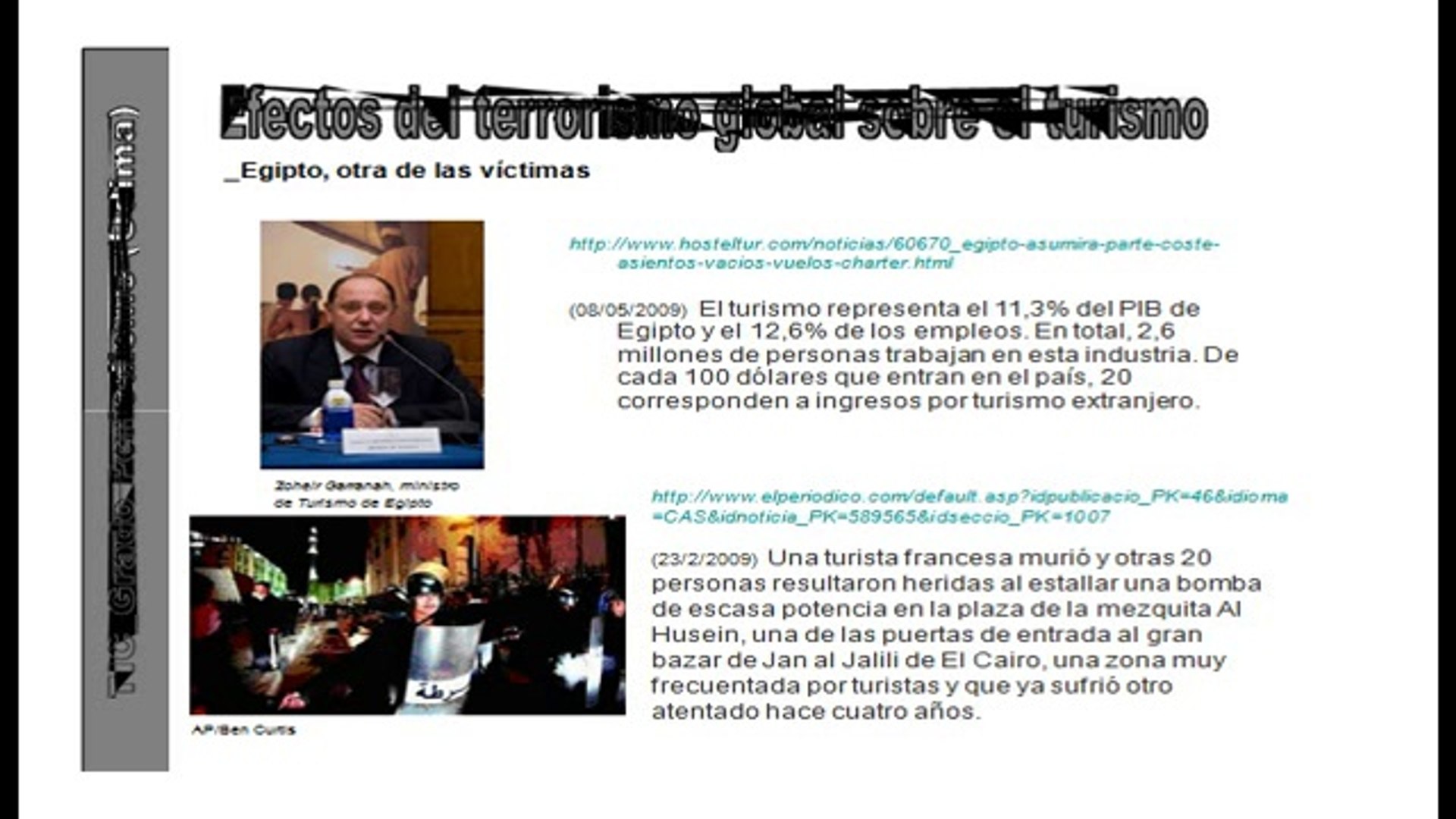 Terrorismo y turismo