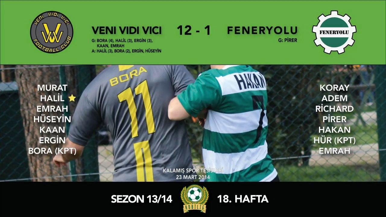 VENI VIDI VICI - FENERYOLU