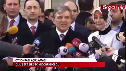 Gül: Sert bir seçim dönemi oldu