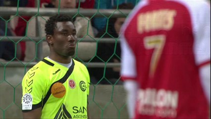 But Vincent ABOUBAKAR (45ème +2 pen) - Stade de Reims - FC Lorient - (1-1) - 29/03/14 - (SdR-FCL)