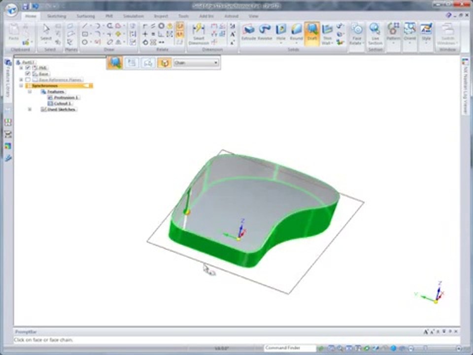 Solid Edge Parça Modelleme Tanıtım Videosu olid Edge Part Modeling