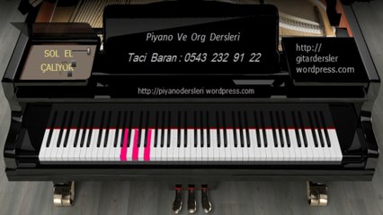 ORG DERSİ : Caddeler de Rüzgar - Taci Hoca : 0543 232 91 22