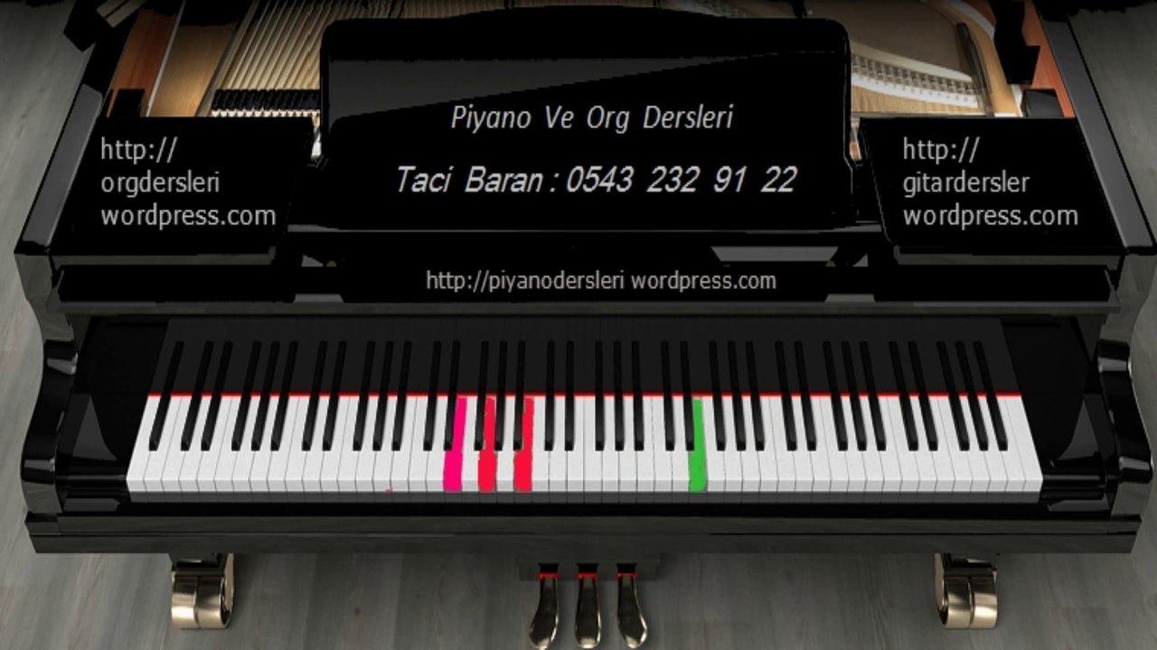 ORG DERSİ : İstiklal marşı - Taci Hoca - 0543 232 91 22