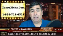 Cleveland Cavaliers vs. Indiana Pacers Pick Prediction NBA Pro Basketball Odds Preview 3-30-2014