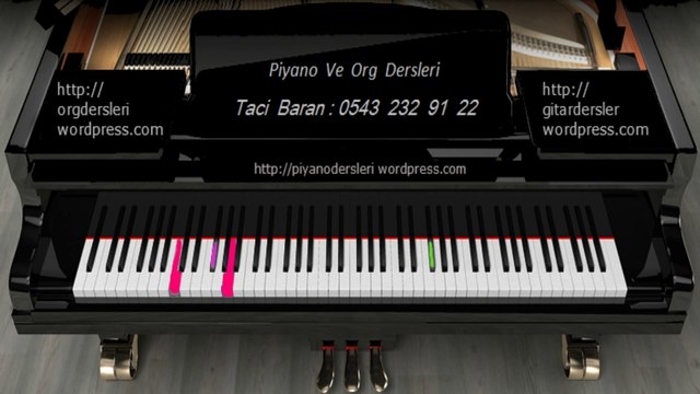 PİYANO DERSİ 1 : Beethoven _ 5.Symphony - Taci Hoca - 0543 232 91 22