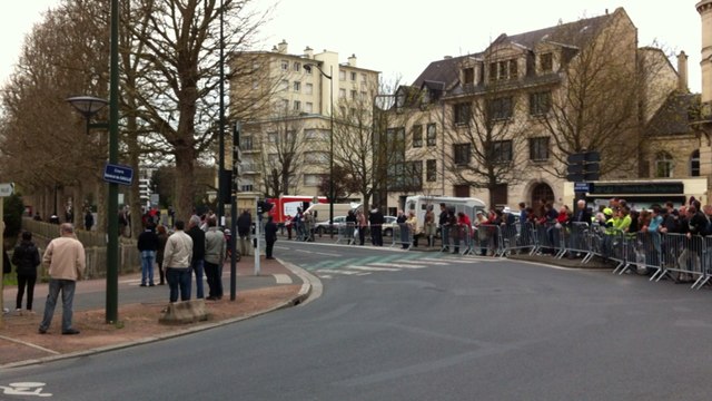 Arrivée de la dernière étape à Caen