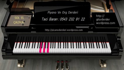 PİYANO DERSİ : Portofino - Taci Hoca - 0543 232 91 22