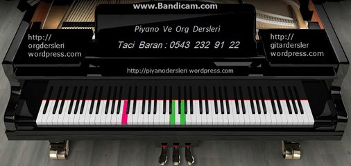 PİYANO DERSİ : Türk marşı - Taci Hoca - 0543 232 91 22