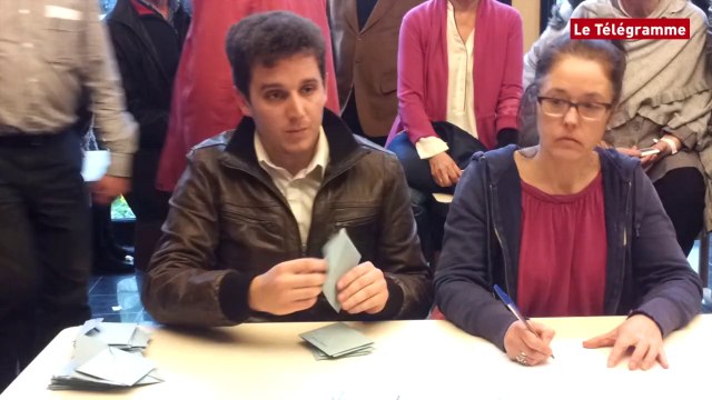 Quimper. Début du dépouillement à la mairie