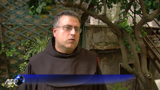 La cellule où Saint-François d'Assise dormait à Rome en péril