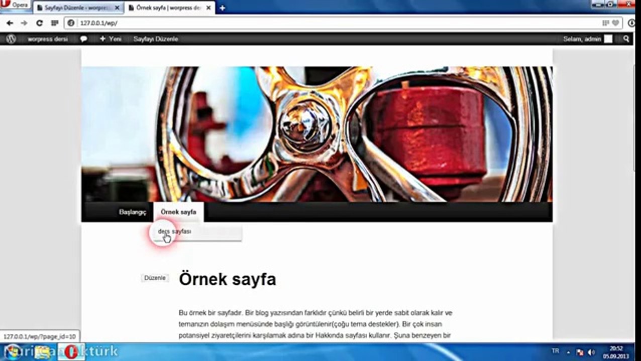 Wordpress - 2. Ders (Wordpress Arayüzü)