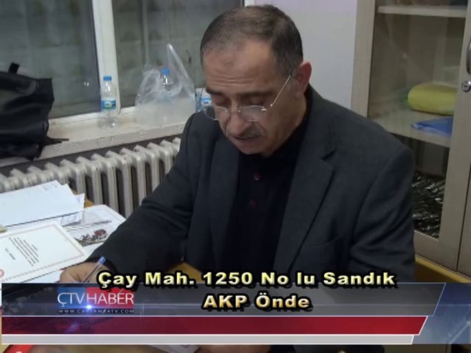 Çay Mahallesi,1250 No lu Sandık;AKP Önde