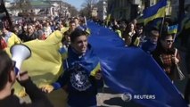 Thousands join anti-Russian march in Odessa