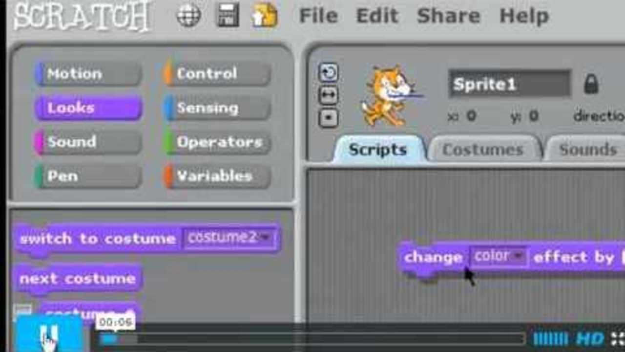 scratch (begining programing) part 1