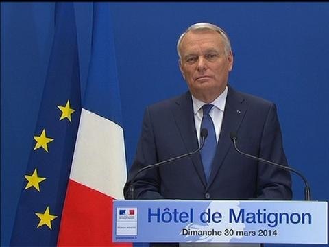 Municipales 2014: les quinze secondes de blanc de Jean-Marc Ayrault - 30/03