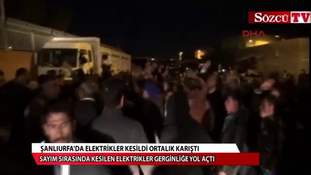 Şanlıurfa'da elektrikler kesildi ortalık karıştı