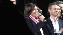 Anne Hidalgo fête sa victoire avec les Parisiens