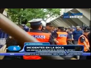 Incidentes en la previa de Boca vs River