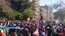 أنصار الإخوان يقطعون طريق بعباس العقاد أحتجاجا' لترشيح عبد الفتاح السيسي