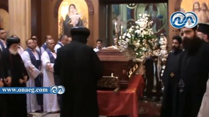 تشيع جثمان والدة البابا تواضروس بمدافن الأسرة بالدقهلية