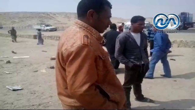 شاهد .. مصرع وإصابة 20 في حادث تصادم بين 6 سيارات ببني سويف