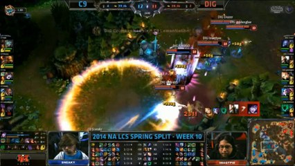 LCS NA W10D2 Game 3 C9 vs DIG