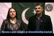 A Message from Mr & Mrs Qazi (PTI Members).