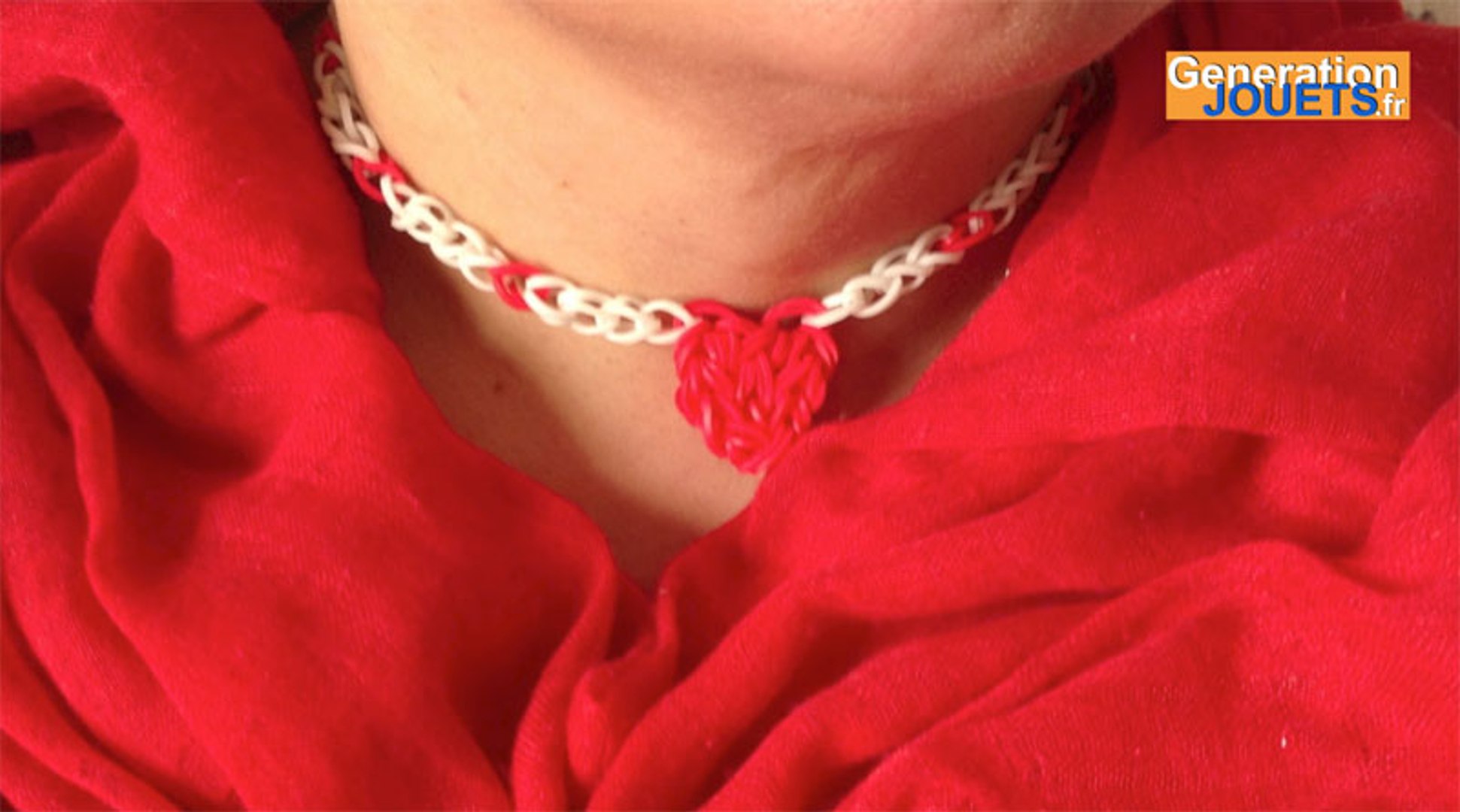 Créer un collier avec pendentif coeur Rainbow Loom - Vidéo Dailymotion