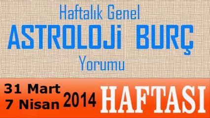 HAFTALIK Astroloji ve Burç Yorumu (31 Mart - 7 Nisan 2014) Astroloji uzmanı DEMET BALTACI