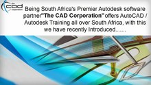 Upcoming AutoDesk & AutoCAD Trainings by the CAD Corporation