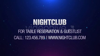 Night Club Promo - After Effects Template