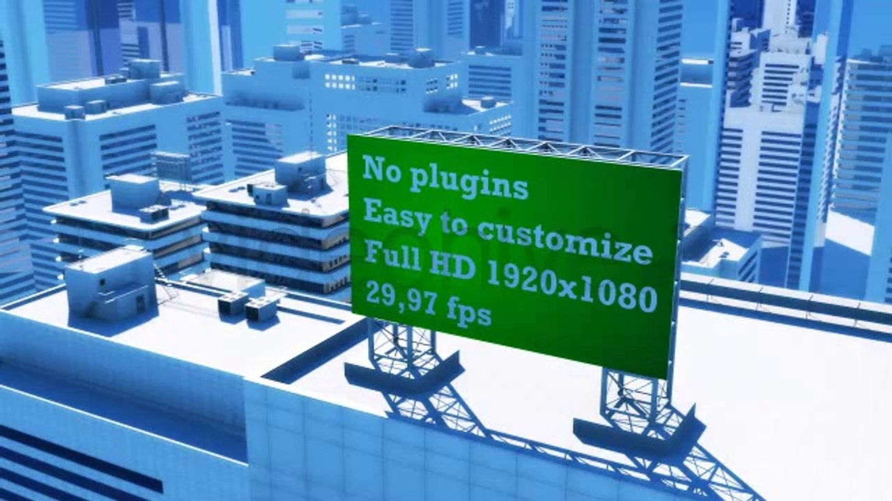 Cityscape Billboards - After Effects Template