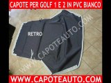 capote cappotta Volkswagen Golf cabrio Mk 1 2 pvc bianco bianca 1980/1994