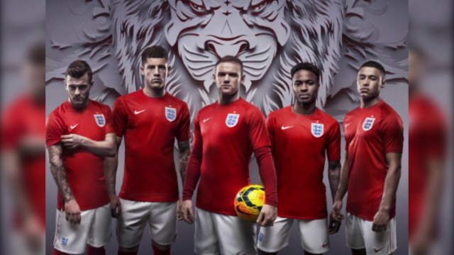 Las nuevas camisetas de Inglaterra para el Mundial 2014