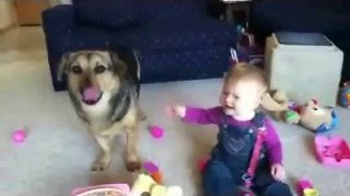 Funny baby laugh